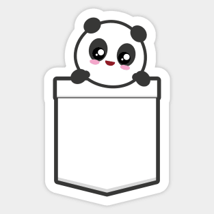 Pocket Kawaii Panda Sticker